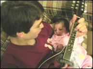 Josh and Aletheia on Mandolin