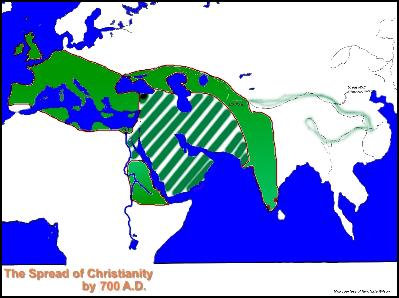 7th Century Map