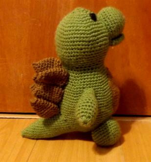 Dinosaur Knitted and Stuffed by Hope, 2016