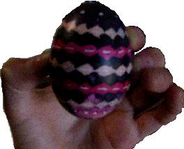 Easter Egg decorated by Hope, 2016